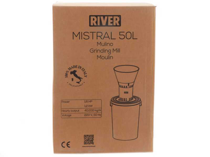 River Systems MISTRAL 55L - Elektrische Getreidem&uuml;hle - 1200W
