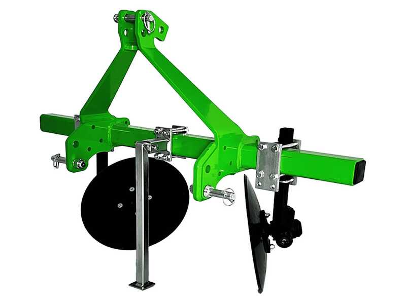Furchenzieher Seven Italy Big mit 2 Pfl&uuml;gen - Rahmen 120 cm