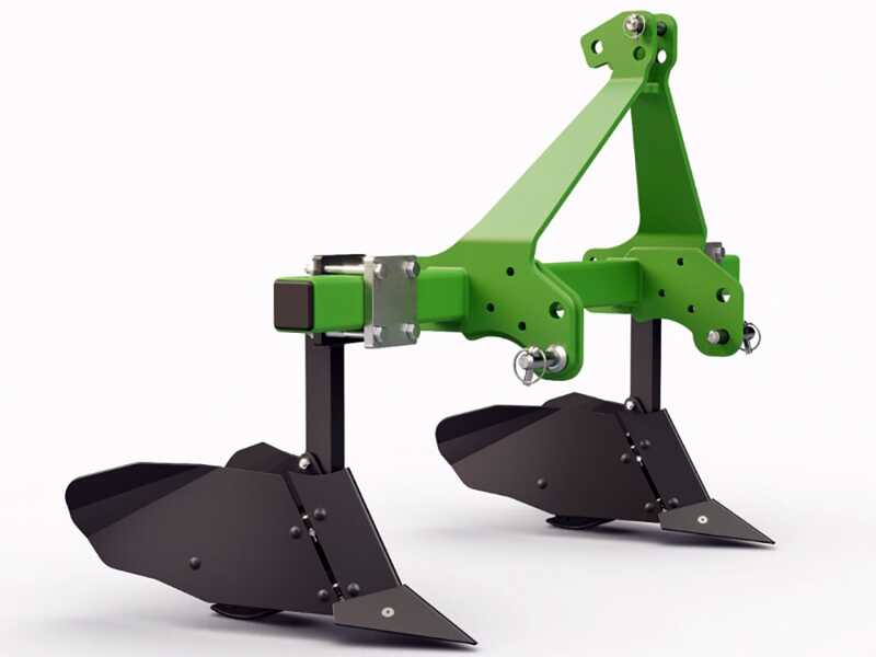 Furchenzieher Seven Italy Big mit 2 Pfl&uuml;gen - Rahmen 120 cm - f&uuml;r Traktoren mit Dreipunktaufnahme
