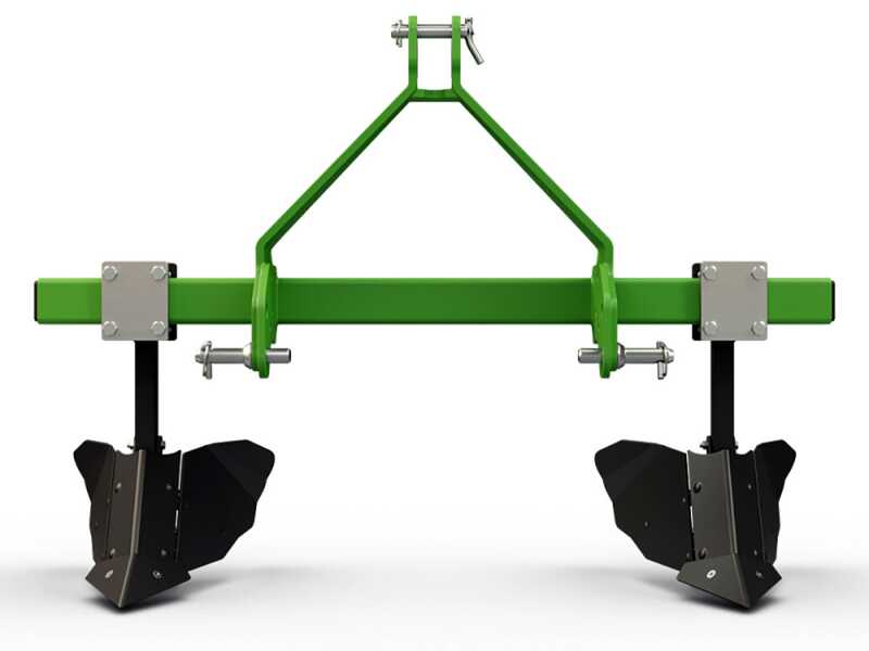 Furchenzieher Seven Italy Big mit 2 Pfl&uuml;gen - Rahmen 120 cm - f&uuml;r Traktoren mit Dreipunktaufnahme