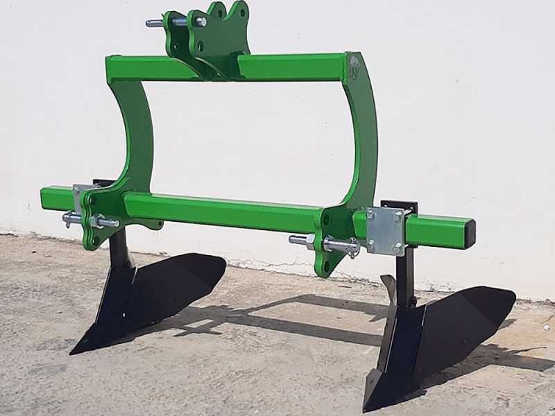 Furchenzieher Seven Italy Big mit 2 Pfl&uuml;gen - Rahmen 140 cm - F&uuml;r Traktoren mit Dreipunktaufnahme