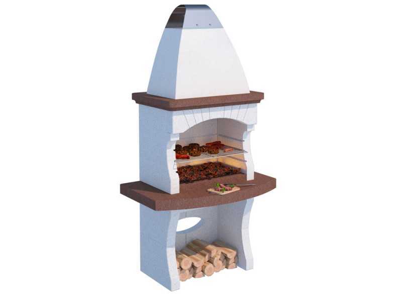 Linea VZ Gallipoli - Grillkamin f&uuml;r Brennholz und Holzkohle