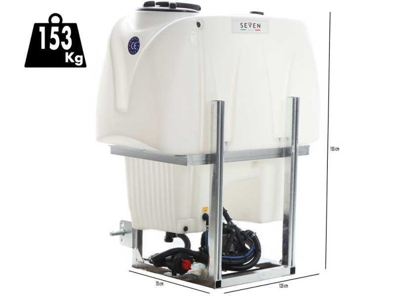 Seven Italy 600L - Anbauspritze f&uuml;r Traktor - Pumpe Comet BP75