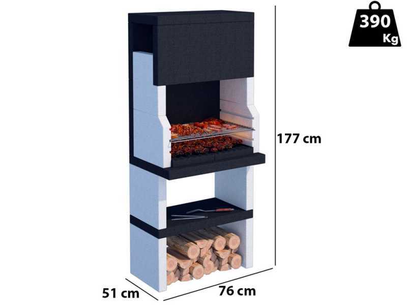 Linea VZ Stoccolma - Grillkamin f&uuml;r Holz/Holzkohle