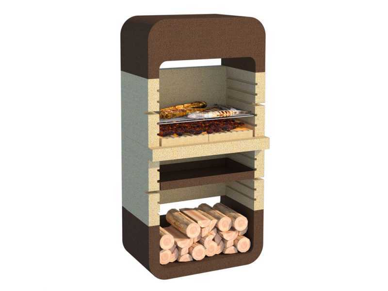 Linea VZ Monopoli - Grillkamin f&uuml;r Brennholz/Holzkohle