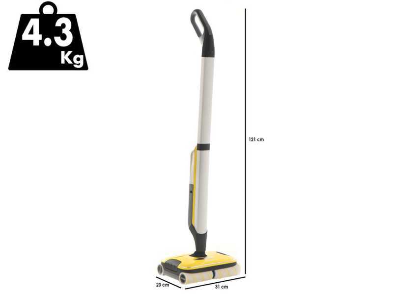 K&auml;rcher FC 7 Cordless - Hartbodenreiniger Kabellos 3 in 1: Wischen, Abziehen und Saugen 