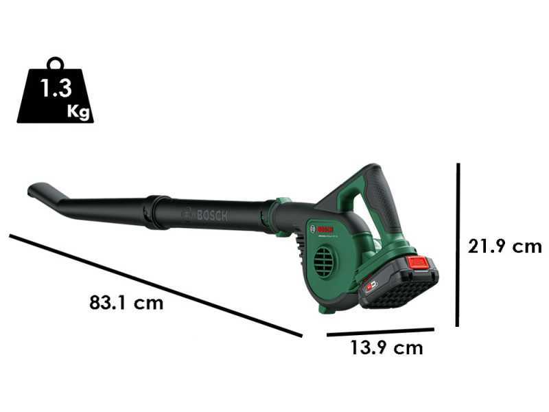 Bosch Universal Leaf Blower 18V - Akku-Laubbl&auml;ser - 18V 2.5Ah - SOLO - OHNE AKKU UND LADEGER&Auml;T