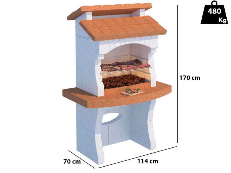 Linea VZ Ibiza - Grillkamin f&uuml;r Brennholz/Holzkohle