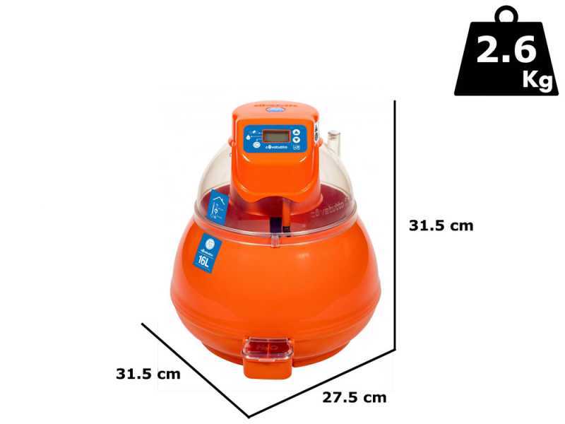 Novital Covatutto 16L Pro - Automatische Brutmaschine - 16 Eier