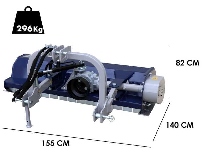 BullMach MAIA 135 SH - Mulcher f&uuml;r Traktor - mittlere Baureihe - mit hydraulischer Verschiebung