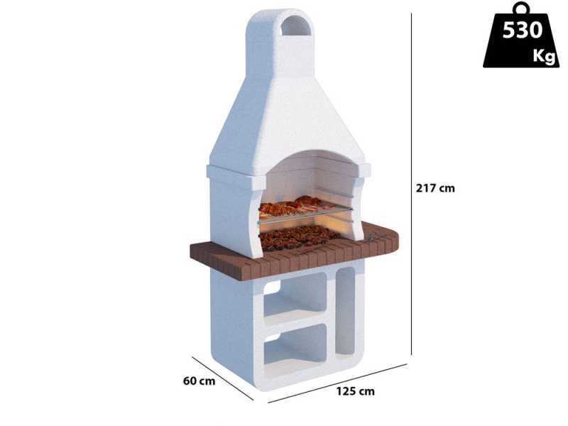 Linea VZ Elba - Grillkamin f&uuml;r Holz/Grillkohle