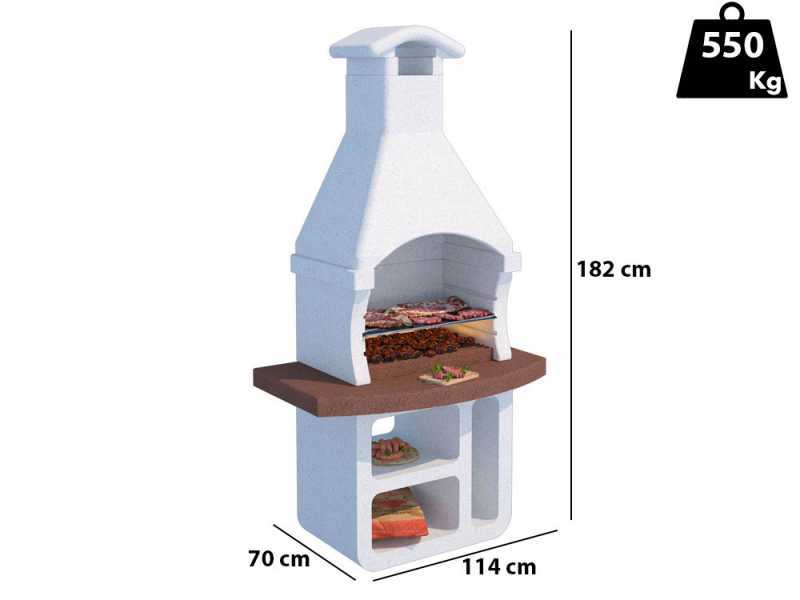 Linea VZ Los Angeles - Grillkamin - f&uuml;r Holz und Holzkohle