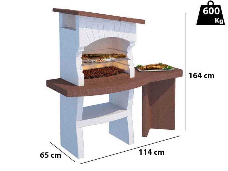 Linea VZ Portofino - Grillkamin f&uuml;r Holz/Holzkohle