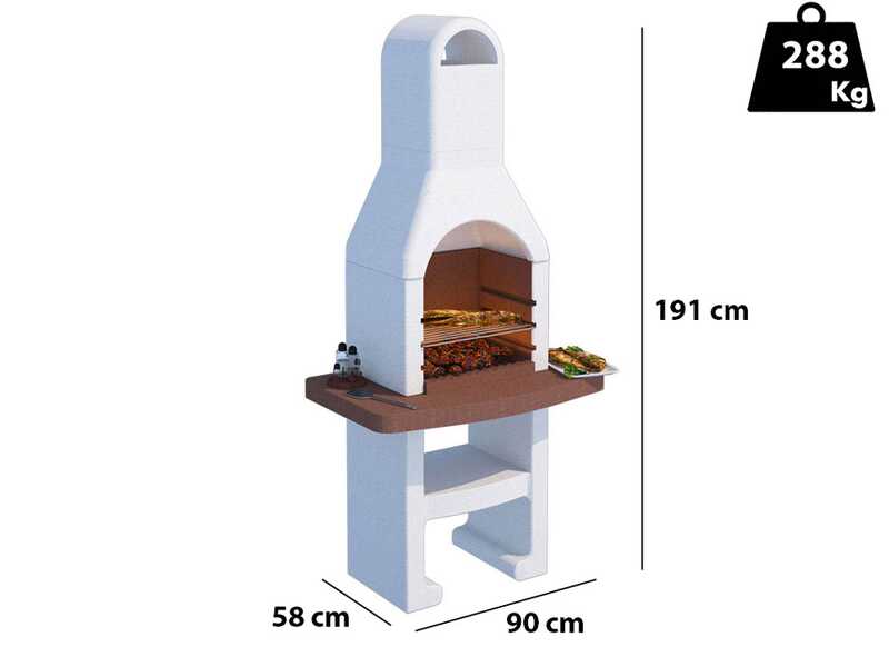Linea VZ Grado - Grillkamin - f&uuml;r Holzkohle
