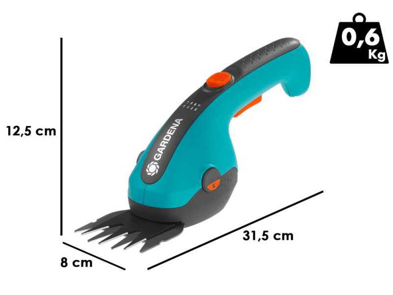 Gardena ClassicCut Li - Akku-Grasschere mit integriertem Akku - 3.6V-2.5Ah