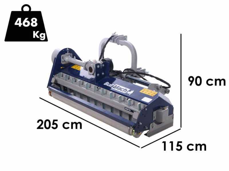 BullMach DEMETRA 180 SH - Schlegelm&auml;her f&uuml;r Traktoren, schwere Reihe - hydraulische Verschiebung