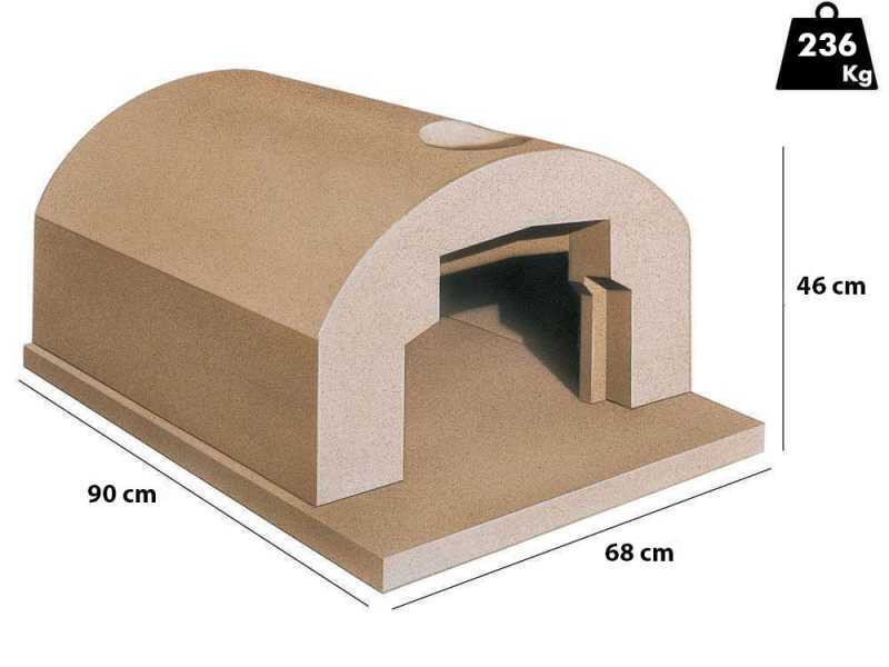 Linea VZ F4 - Holzbackofen mit Backfl&auml;che 56x61 cm - Backkapazit&auml;t 2 Pizzas