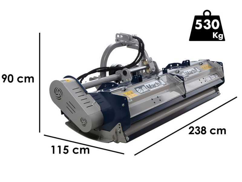 BullMach Era 220 SH - Mulcher f&uuml;r Traktoren - schwere Baureihe - hydraulische Verschiebung