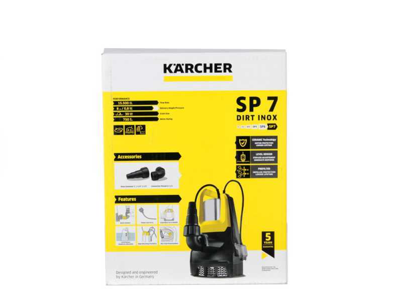 K&auml;rcher SP 22.000 Dirt Level Sensor - Elektrische Tauchpumpe f&uuml;r Schmutzwasser - Elektropumpe 750 Watt