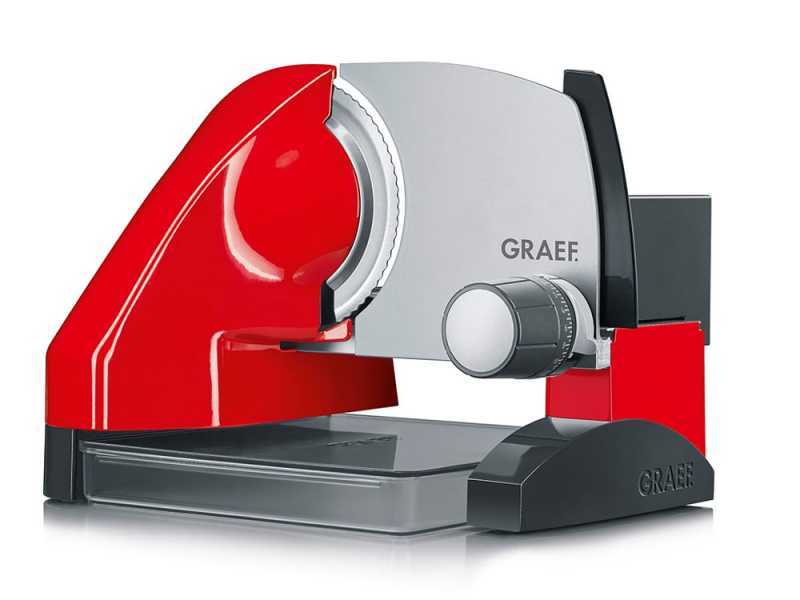 Graef SKS 500 rot - Allesschneider 2 in 1 mit Gem&uuml;seschneider - Messer 170 mm