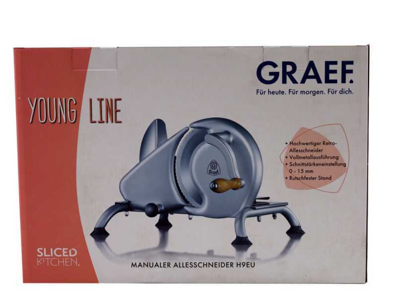 Graef H9 rot - Manueller Allesschneider mit 190 mm Messer