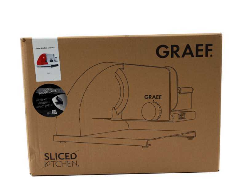 Graef SKS Line 900 rot - Freitragender Allesschneider mit 190 mm Messer