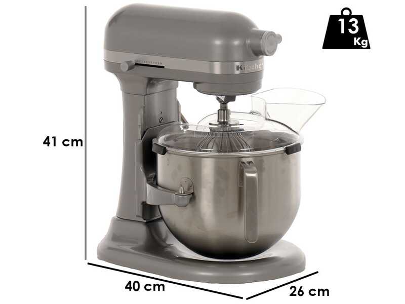 KitchenAid Heavy Duty 5KSM70JPX-ECU Silver &ndash; Spiralkneter