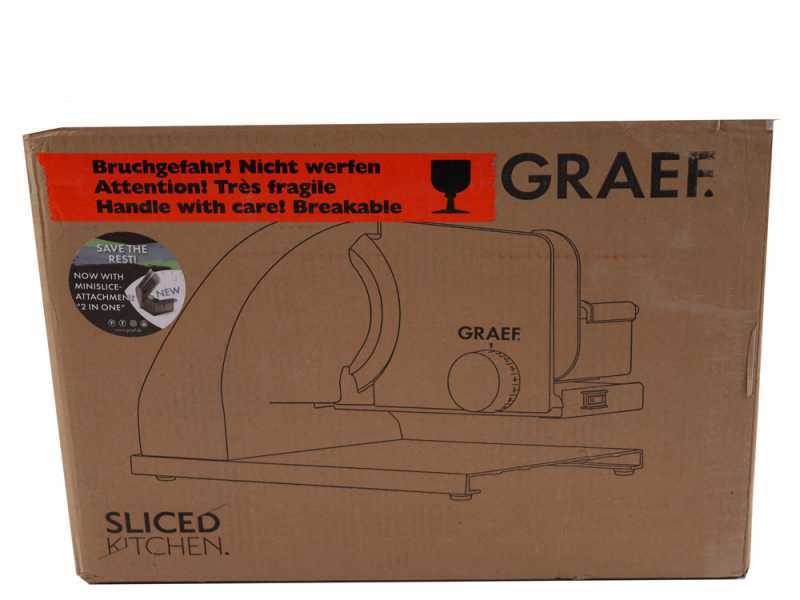 Graef SKS Line 900 Silver - Freitragender Allesschneider 2 in 1 mit Gem&uuml;seschneider - Messer 190 mm