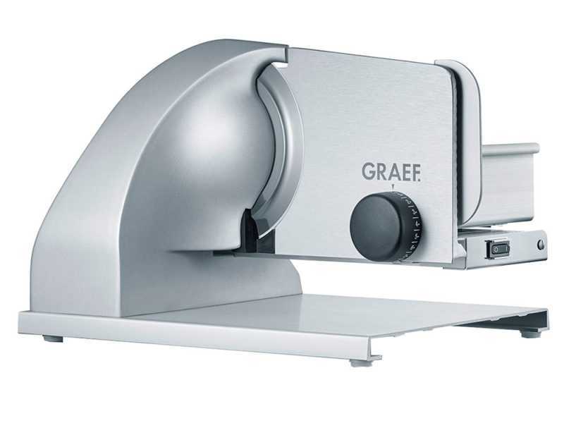 Graef SKS Line 900 Silver - Freitragender Allesschneider 2 in 1 mit Gem&uuml;seschneider - Messer 190 mm
