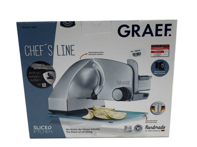 Graef Master M80 silber - Freitragender Allesschneider mit 170 mm Messer