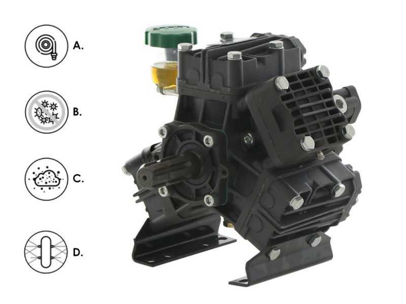 Udor delta 75 ts 2c - Kolbenmembranpumpe f&uuml;r Traktor-Spr&uuml;hbehandlungen &ndash; Hochdruck