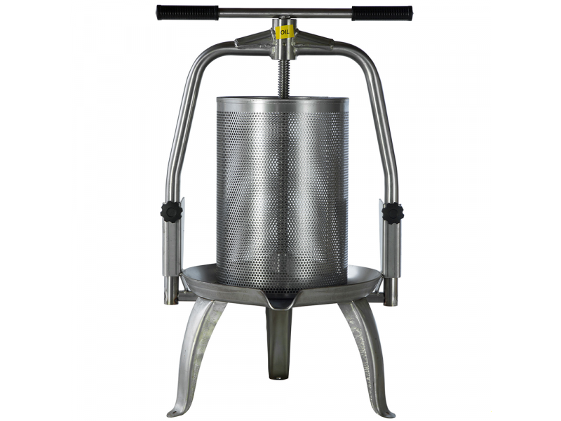 Baesso V25 Edelstahl - Obst- und Gem&uuml;sespindelpresse 20 L - Edelstahlpresskorb
