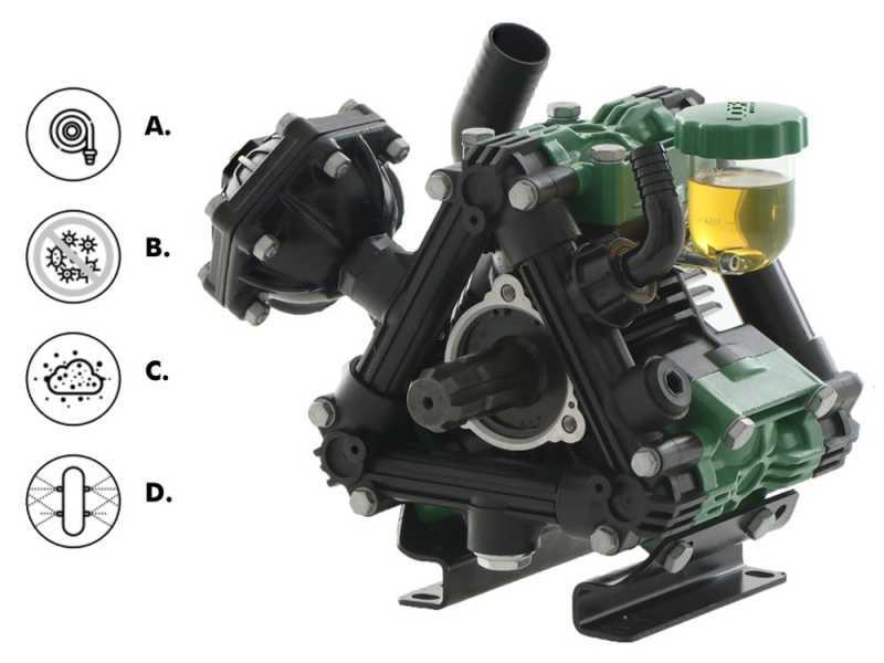Udor Zeta 100 1c - Niederdruckpumpe f&uuml;r Traktor-Unkrautbek&auml;mpfung