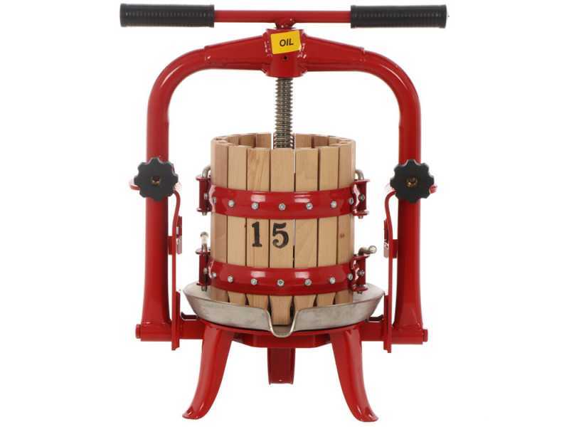 Baesso F15 - Manuelle Obstpresse - Spindelpresse - Obst und Gem&uuml;se - 6 L