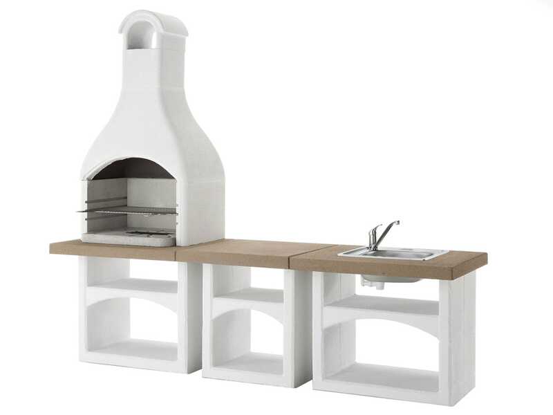 Palazzetti Brioni &ndash; Outdoor-K&uuml;che aus Beton f&uuml;r den Au&szlig;enbereich