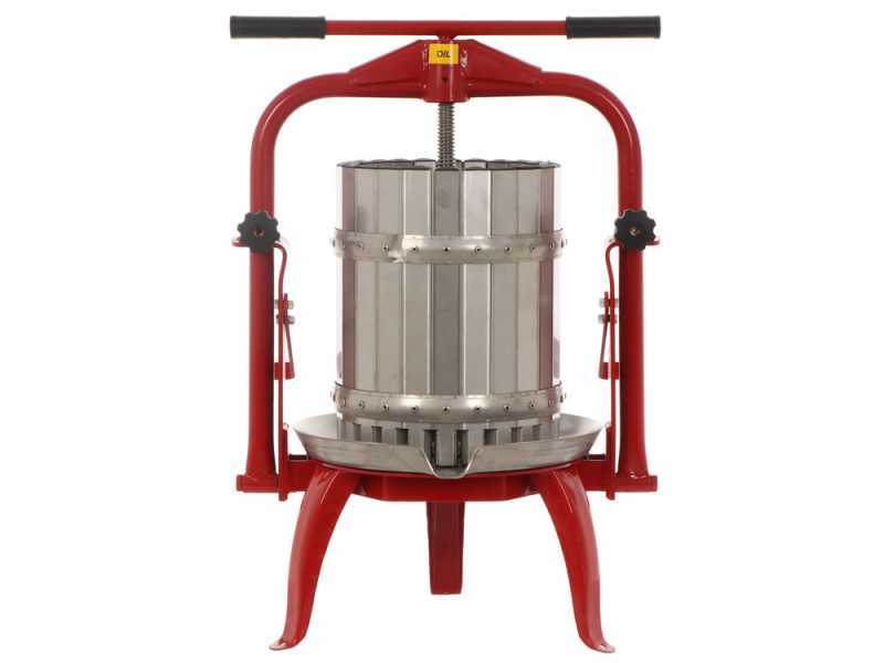 Baesso F25 Edelstahl - Obst- und Gem&uuml;sespindelpresse 20 L - Presskorb aus Edelstahl