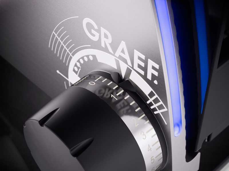 Graef SKS Line 700 rot - Freitragender Allesschneider- Messer &Oslash;170 mm - mit Led-Beleuchtung