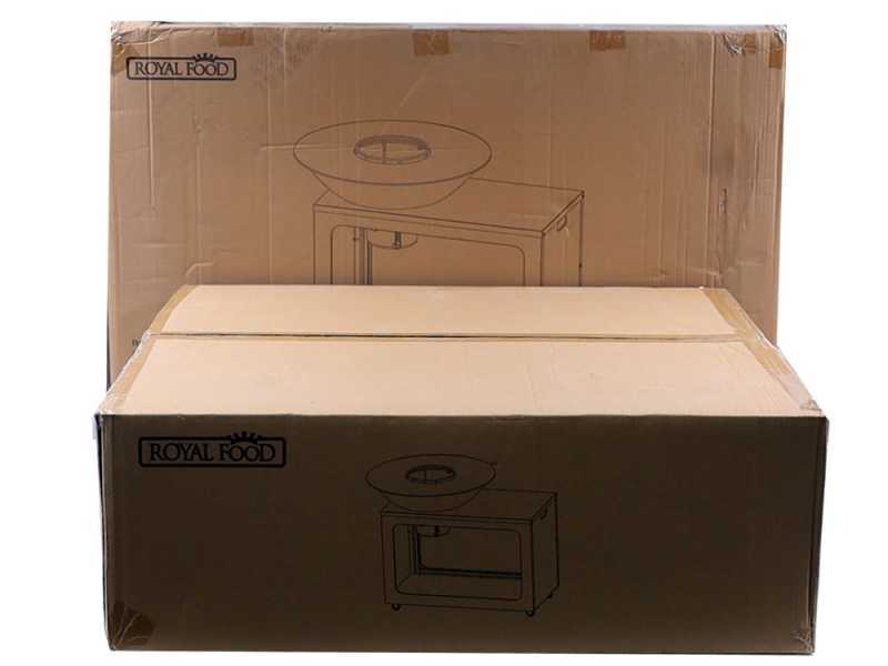 RoyalFood COR-4250 - Holzgrill aus Corten-Stahl