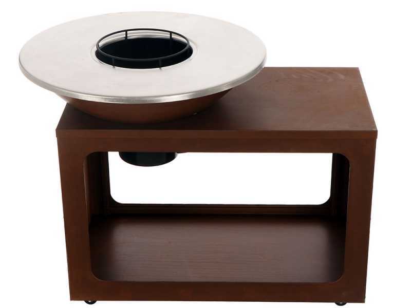 RoyalFood COR-4250 - Holzgrill aus Corten-Stahl