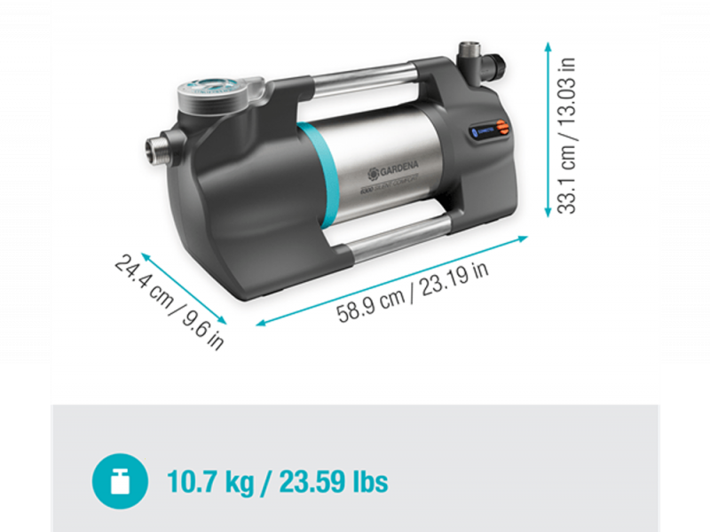 Gardena 6300 Silentcomfort - Elektrische Pumpe - Bedienung &uuml;ber Bluetooth 1050W