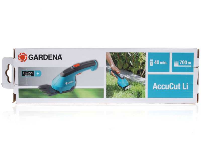 Gardena AccuCut Li - Akku-Grasschere mit integriertem Akku - 3.6V-1.5Ah