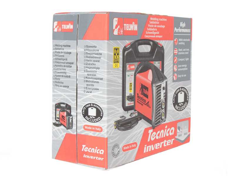 Telwin 211S ACX - Inverter Schwei&szlig;ger&auml;t Elektrode und TIG mit Gleichstrom - 180 A
