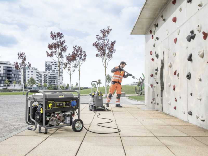 K&auml;rcher Pro PGG 6/1 - Benzin-Stromerzeuger 5.5 kW auf R&auml;dern - Dauerleistung 5 kW - 230V