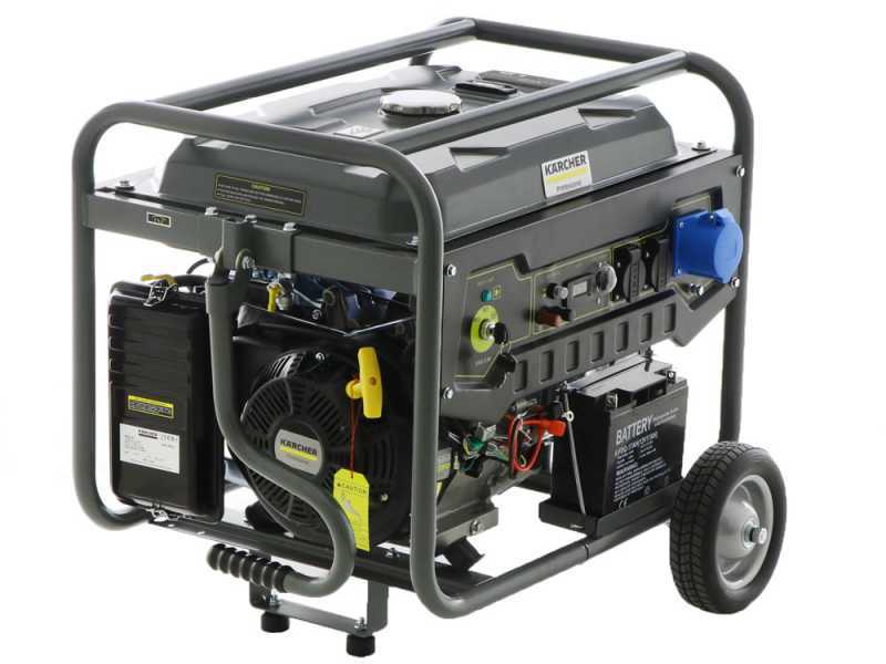 K&auml;rcher Pro PGG 6/1 - Benzin-Stromerzeuger 5.5 kW auf R&auml;dern - Dauerleistung 5 kW - 230V