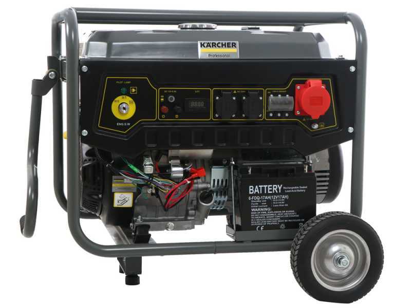 K&auml;rcher Pro PGG 8/3 - Benzin-Stromerzeuger 7.5 kW auf R&auml;dern - dreiphasige Dauerleistung 7 kW