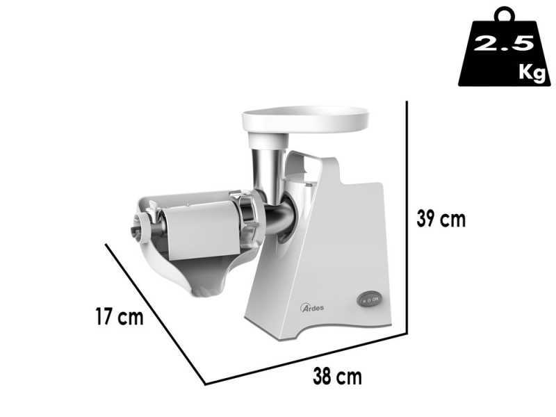 Ardes Passito - Multifunktions-Tomatenpresse und Fleischwolf