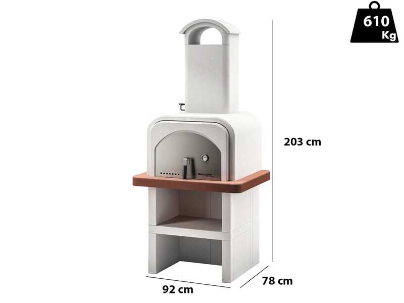 Palazzetti Stefy - Holzbackofen f&uuml;r den Au&szlig;enbereich - Backraum 52x51 cm