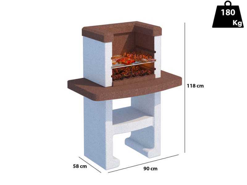 Linea VZ Toscana - Grillkamin - f&uuml;r Holz und Holzkohle