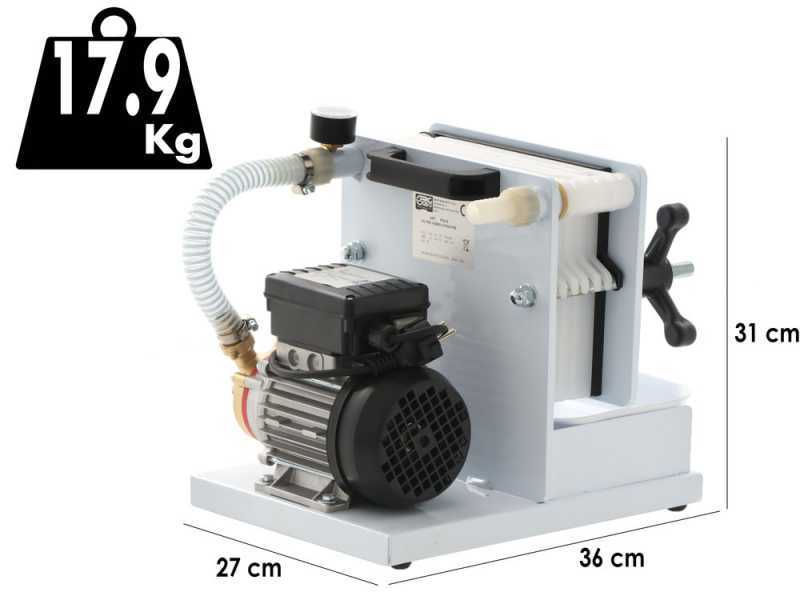 Grifo Hobby 6 - Karton- und Plattenweinfilter - Weinpumpe zum Filtern von Wein