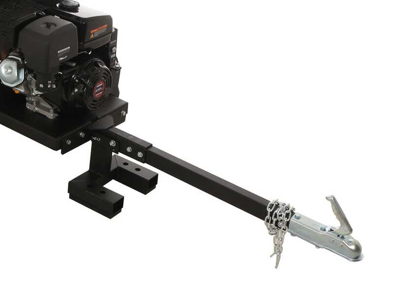 BullMach ZEUS 180 LE - Benzin-H&auml;cksler mit Anh&auml;ngerkupplung - Loncin 420 cm&sup3; -  E-Starter